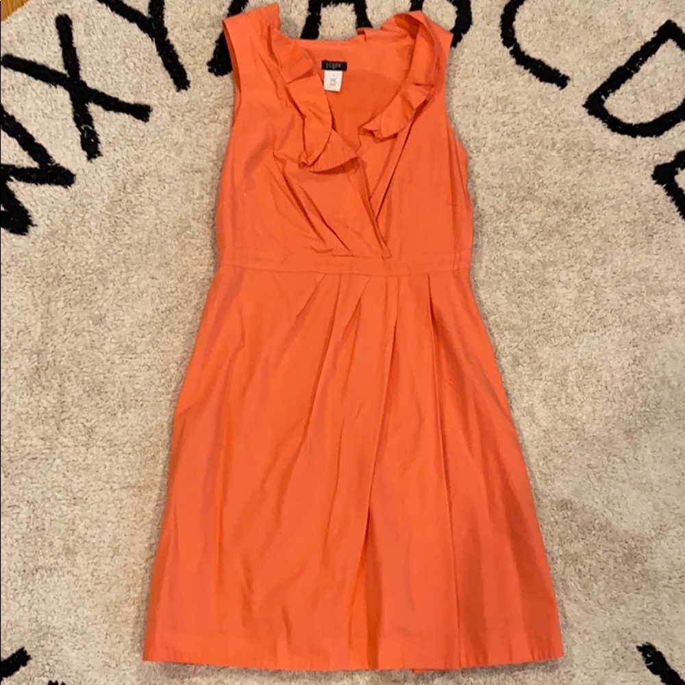 JCrew Factory Ruffle Neck Dress
